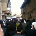 A demonstration in the Damascus suburb of Jobar in 2012, which called for arming Free Syrian Army. Credit: YouTube