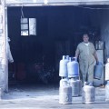 A gas storehouse in Kfar Nabel. Photography by Hazzaa al-Adnan