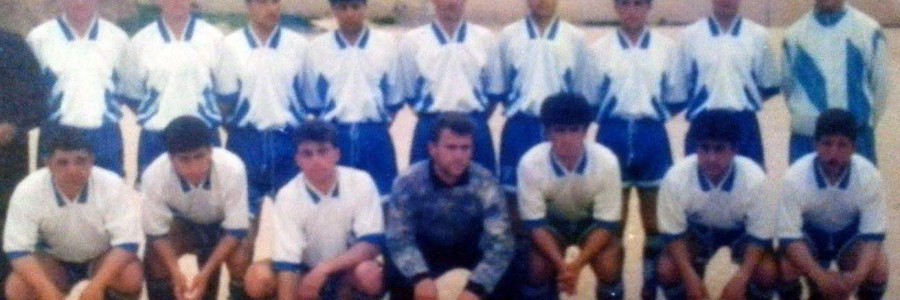 The Kfar Nabel football team. Photograph from the archive of Mustapha al-Jalal.